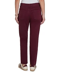Ruby Rd. Petite Size Soft Stretch Straight Leg Denim Ankle Pants