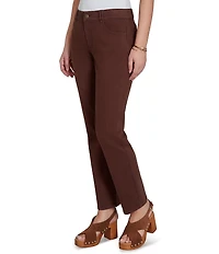 Ruby Rd. Petite Size Soft Stretch Straight Leg Denim Ankle Pants