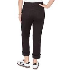 Ruby Rd. Petite Size Soft Stretch Twill Cuffed Hem Girlfriend Pants