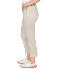 Ruby Rd. Petite Size Soft Stretch Twill Cuffed Hem Girlfriend Pants