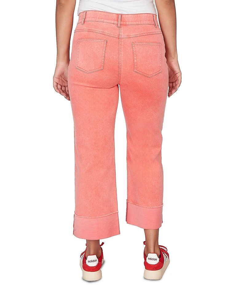 Ruby Rd. Petite Size Softly Faded Cuffed Denim Jeans
