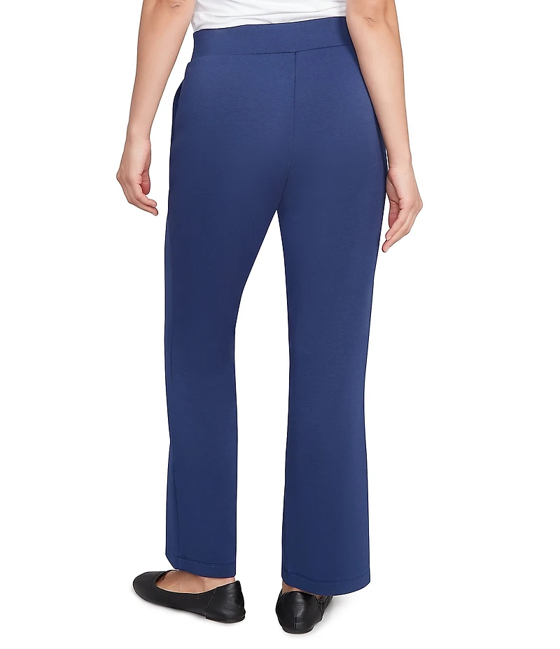 Ruby Rd. Petite Size Solid Scuba Pull-On Pants