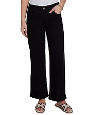 Ruby Rd. Petite Size Stovepipe Wide-Leg Denim Jeans