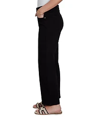 Ruby Rd. Petite Size Stovepipe Wide-Leg Denim Jeans