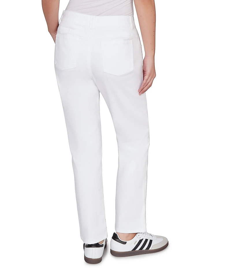 Ruby Rd. Petite Size Straight Slim Leg Denim Jeans