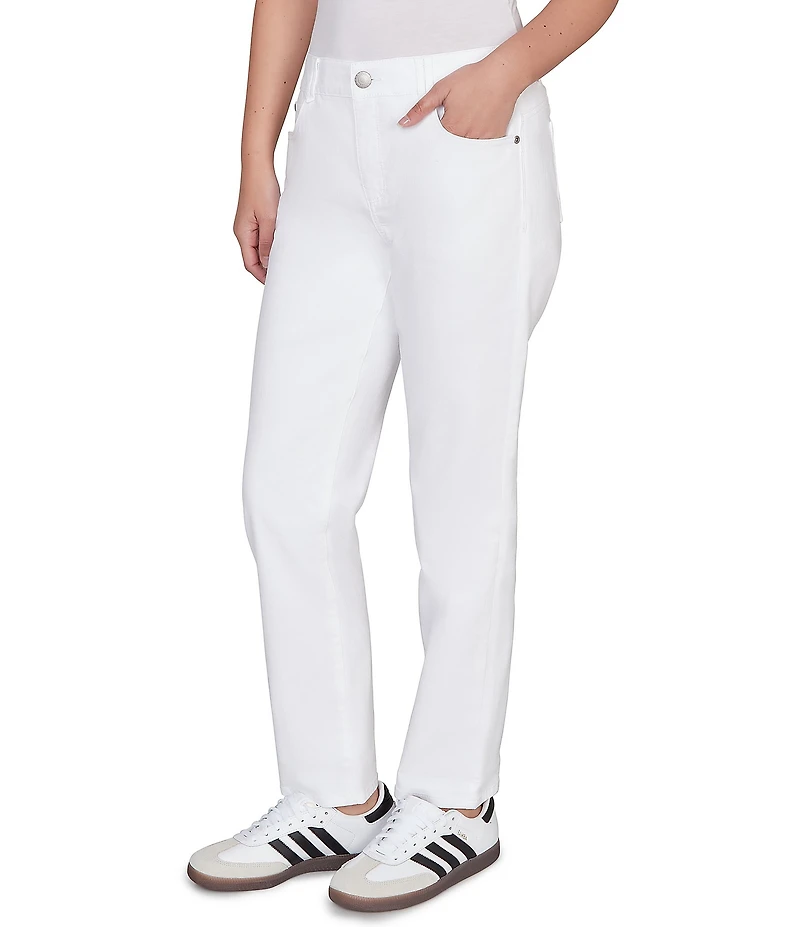 Ruby Rd. Petite Size Straight Slim Leg Denim Jeans