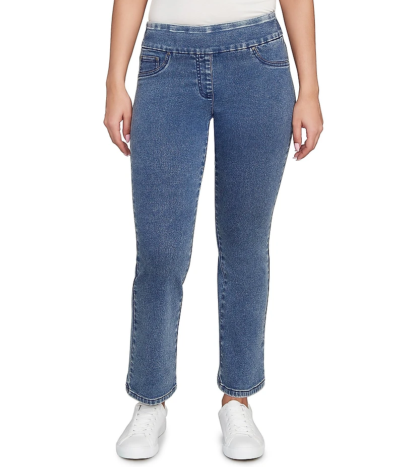 Ruby Rd. Petite Size Stretch Pull-On Slim Ankle Jeans
