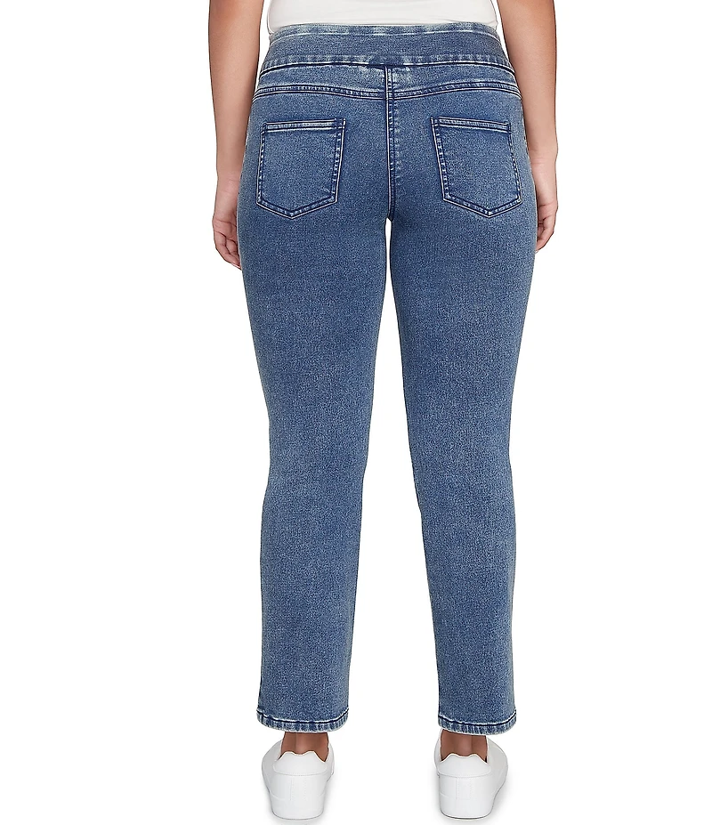 Ruby Rd. Petite Size Stretch Pull-On Slim Ankle Jeans