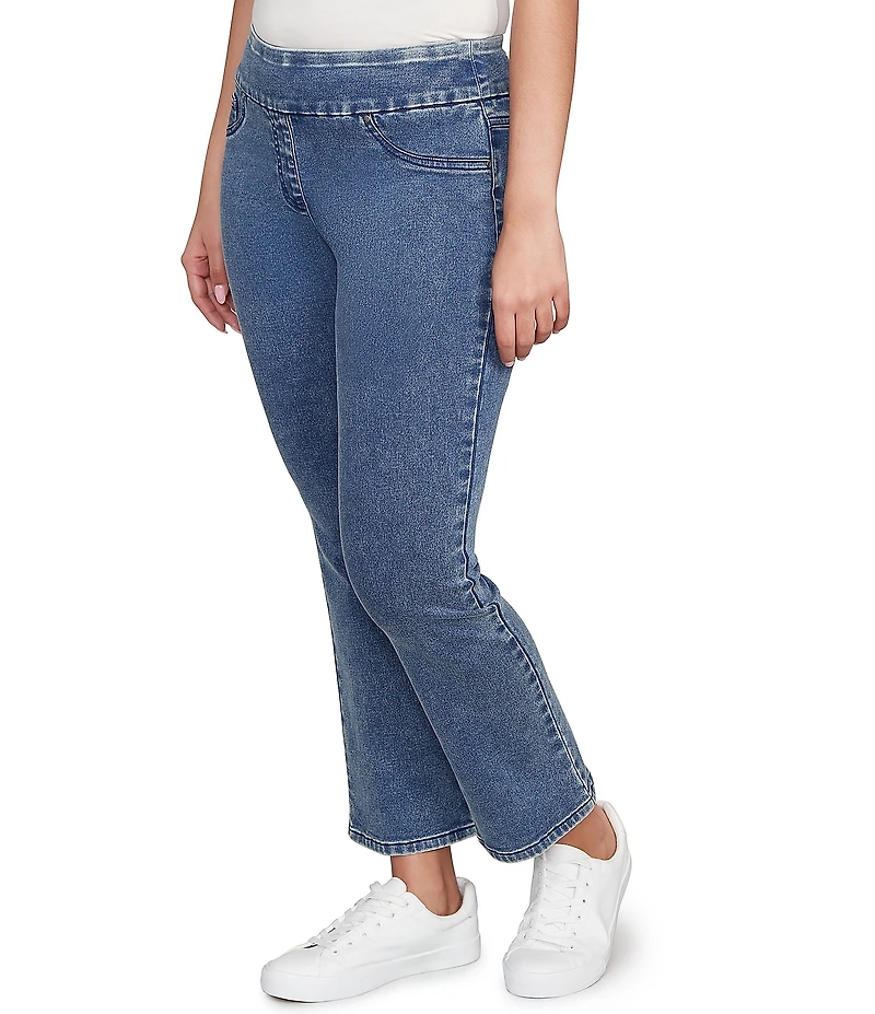 Ruby Rd. Petite Size Stretch Pull-On Slim Ankle Jeans