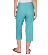 Ruby Rd. Petite Size Stretch Straight Leg Pull-On Capri Pants