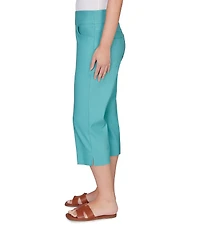 Ruby Rd. Petite Size Stretch Straight Leg Pull-On Capri Pants