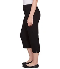 Ruby Rd. Petite Size Stretch Straight Leg Pull-On Capri Pants