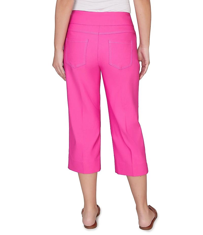 Ruby Rd. Petite Size Stretch Straight Leg Pull-On Capri Pants
