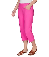 Ruby Rd. Petite Size Stretch Straight Leg Pull-On Capri Pants