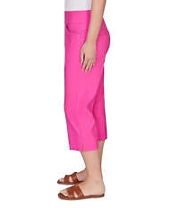Ruby Rd. Petite Size Stretch Straight Leg Pull-On Capri Pants