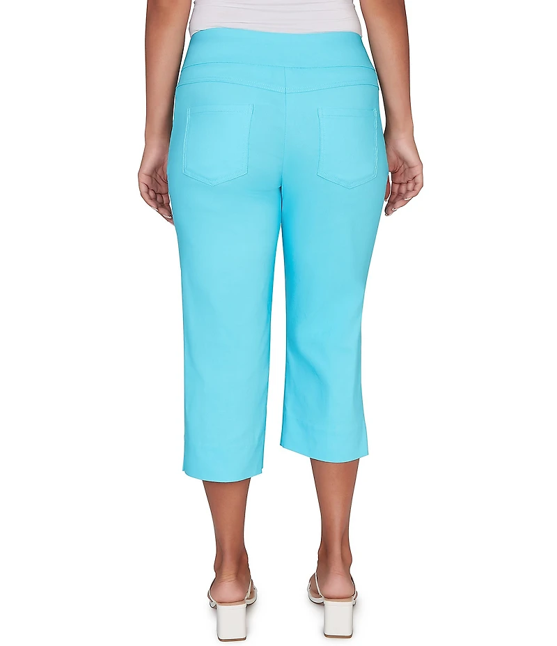 Ruby Rd. Petite Size Stretch Straight Leg Pull-On Capri Pants