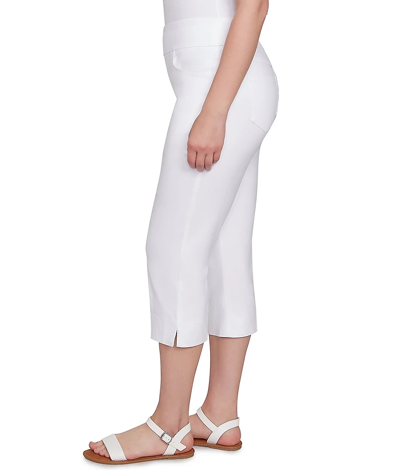 Ruby Rd. Petite Size Stretch Straight Leg Pull-On Capri Pants