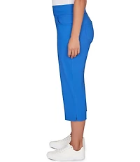 Ruby Rd. Petite Size Stretch Straight Leg Pull-On Capri Pants