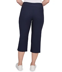 Ruby Rd. Petite Size Stretch Straight Leg Pull-On Capri Pants