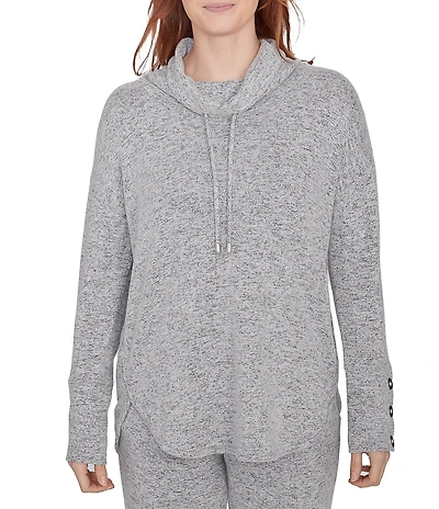 Ruby Rd. Petite Size Ultra-Soft Cowl Neck Long Sleeve Knit Sweater