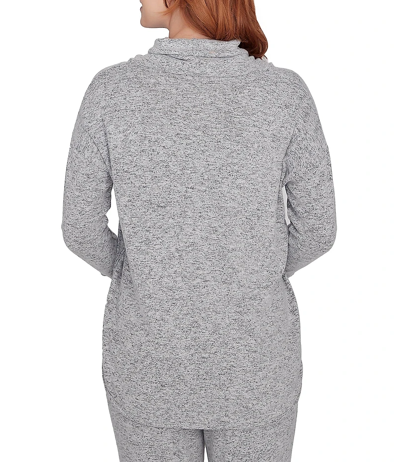Ruby Rd. Petite Size Ultra-Soft Cowl Neck Long Sleeve Knit Sweater