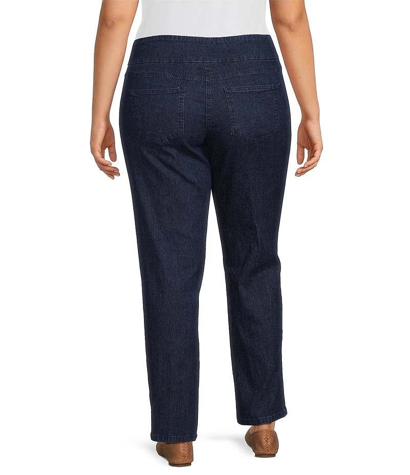 Ruby Rd. Plus Size Pull-On Denim Jeans