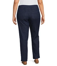 Ruby Rd. Plus Size Pull-On Denim Jeans
