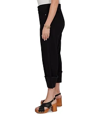 Ruby Rd. Plus Size 5-Pocket Wide Cuff Denim Crop Jeans
