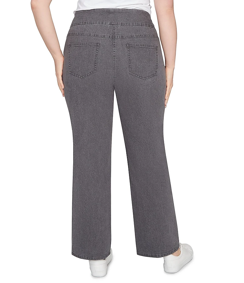 Ruby Rd. Plus Size Bootcut Flare Leg Pull-On Jeans