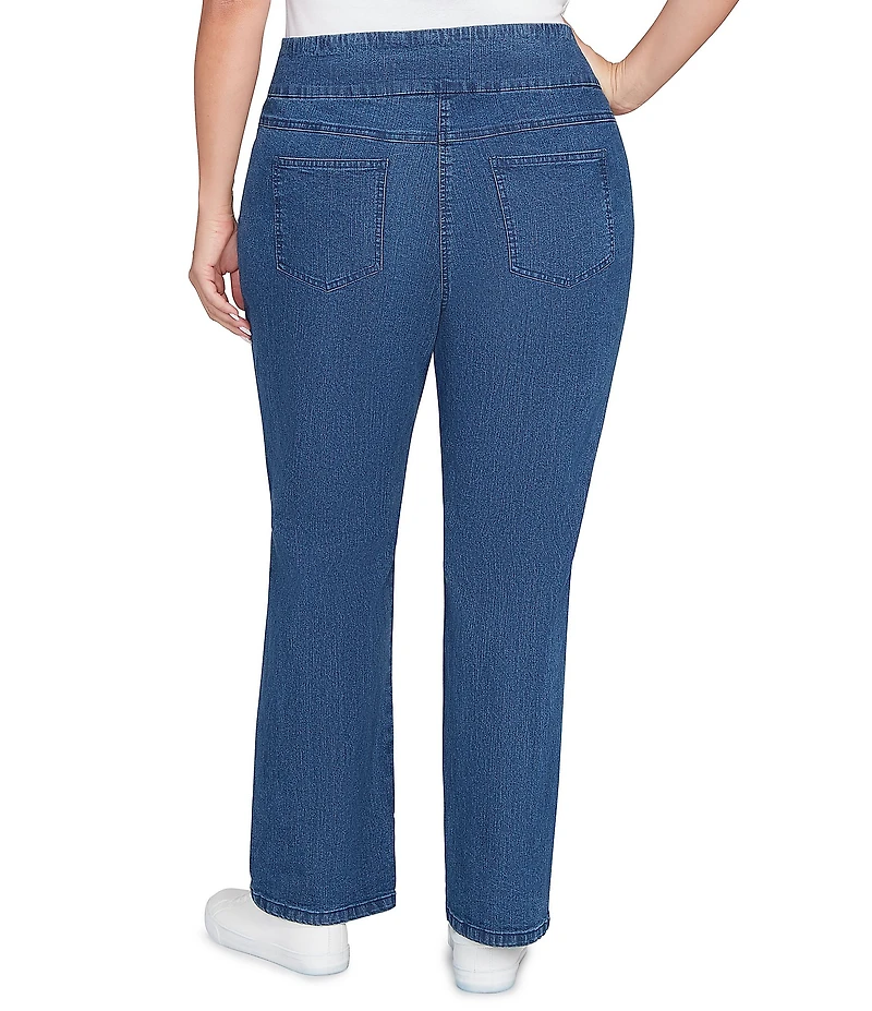 Ruby Rd. Plus Size Bootcut Flare Leg Pull-On Jeans
