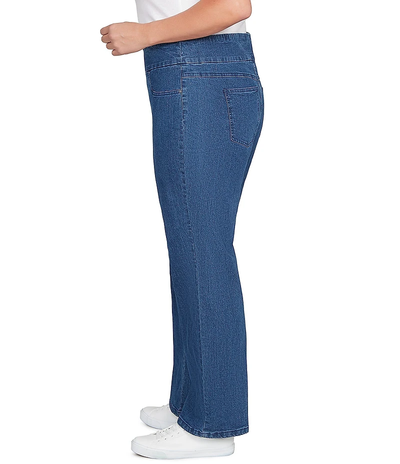 Ruby Rd. Plus Size Bootcut Flare Leg Pull-On Jeans