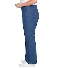 Ruby Rd. Plus Size Bootcut Flare Leg Pull-On Jeans