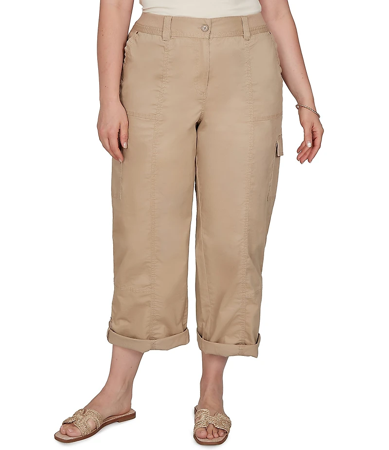 Ruby Rd. Plus Size Cargo Rolled Cuff Pant