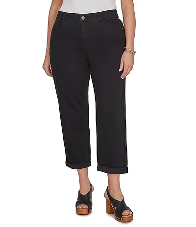 Ruby Rd. Plus Size Denim Girlfriend Jeans