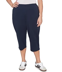 Ruby Rd. Plus Size French Terry Knit Pull-On Pants