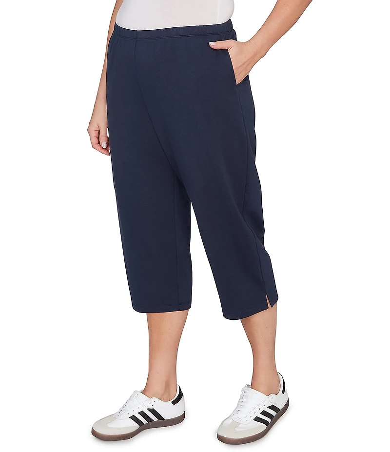 Ruby Rd. Plus Size French Terry Knit Pull-On Pants