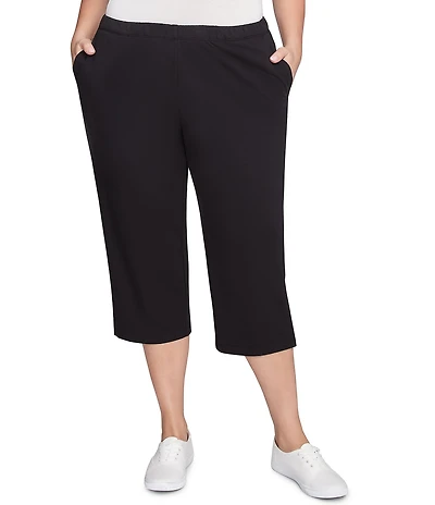 Ruby Rd. Plus Size French Terry Knit Pull-On Pants