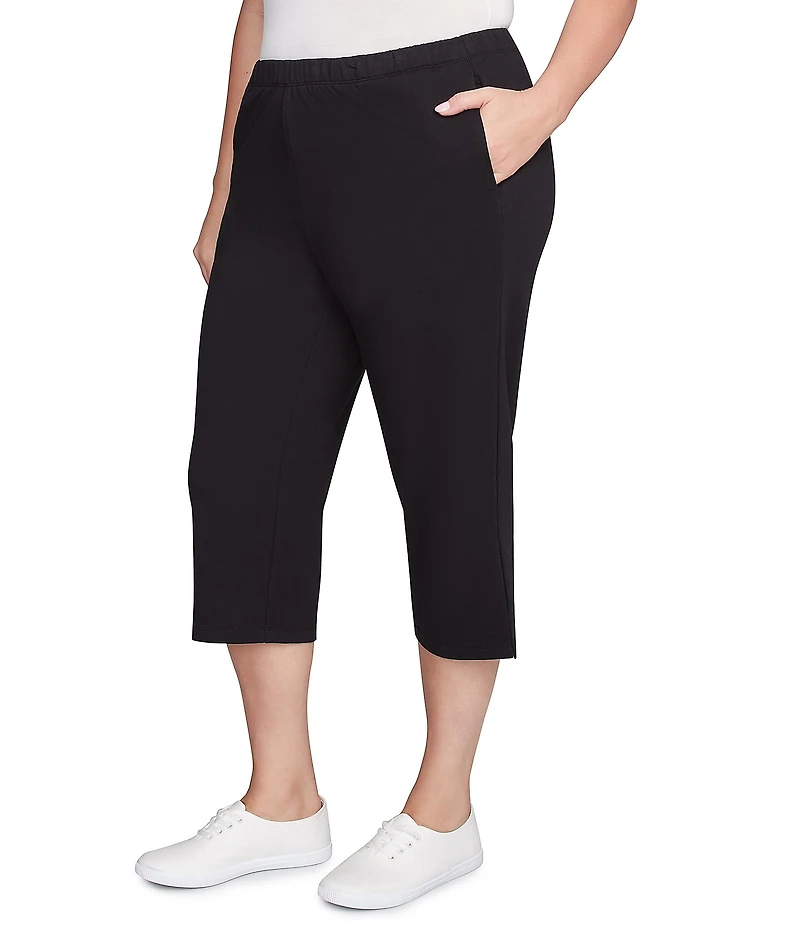 Ruby Rd. Plus Size French Terry Knit Pull-On Pants