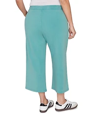 Ruby Rd. Plus Size French Terry Relaxed Pull-On Pants