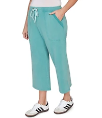 Ruby Rd. Plus Size French Terry Relaxed Pull-On Pants