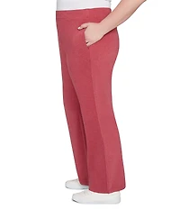 Ruby Rd. Plus Size Luxe Ribbed Wide-Leg Pull-On Coordinating Pants