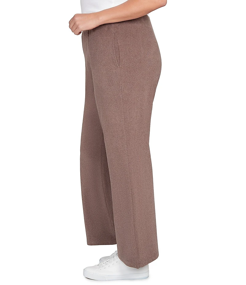 Ruby Rd. Plus Size Luxe Ribbed Wide-Leg Pull-On Coordinating Pants