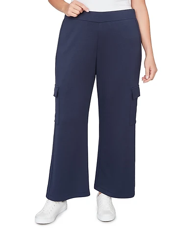Ruby Rd. Plus Size Luxe Ultra Knit Pull-On Cargo Pants