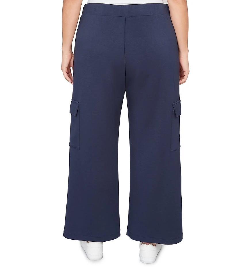 Ruby Rd. Plus Size Luxe Ultra Knit Pull-On Cargo Pants