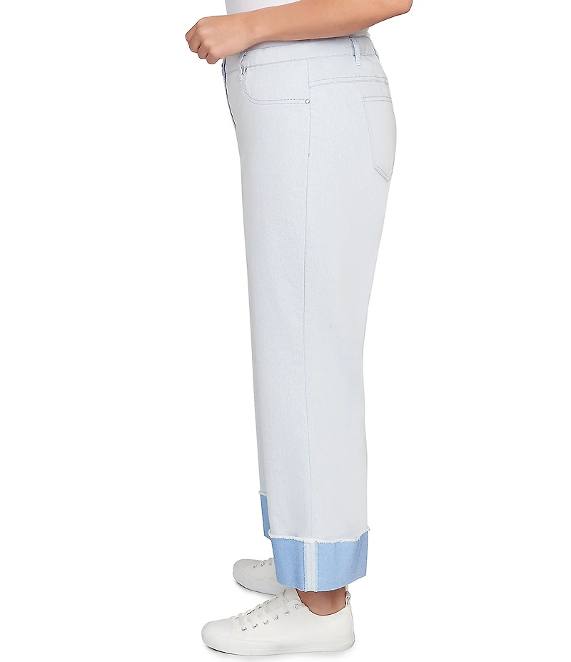 Ruby Rd. Plus Size Relaxed Double Faced Straight Leg Denim Jeans