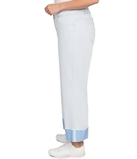 Ruby Rd. Plus Size Relaxed Double Faced Straight Leg Denim Jeans