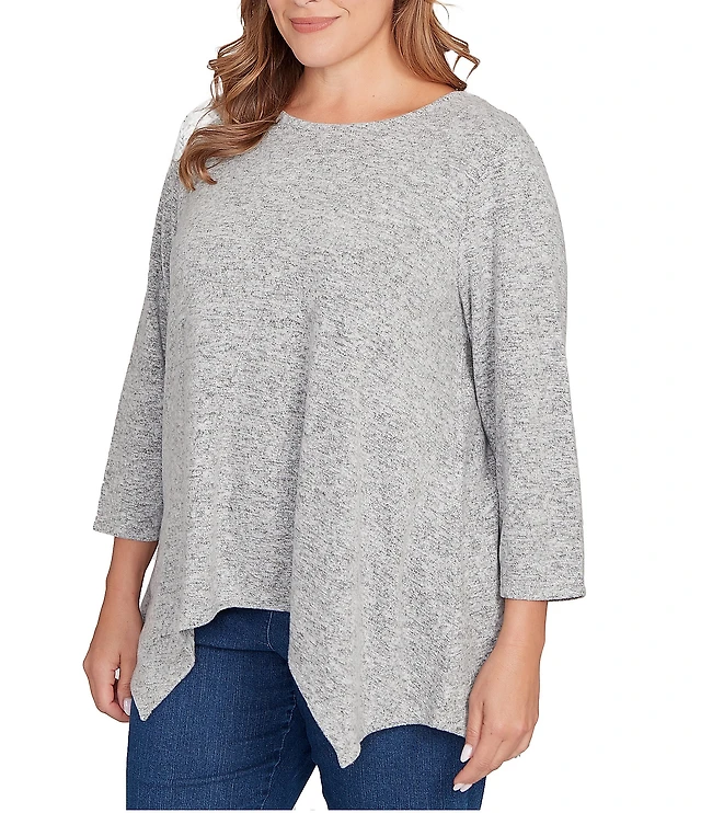 Knit Tops Plus Tops Dillards Ruby Plus Size Embellished Scoop Neck