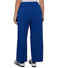 Ruby Rd. Plus Size Scuba Pique Wide Leg Pull-On Pants