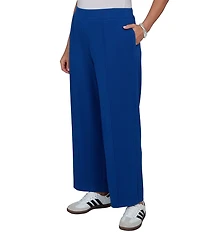 Ruby Rd. Plus Size Scuba Pique Wide Leg Pull-On Pants