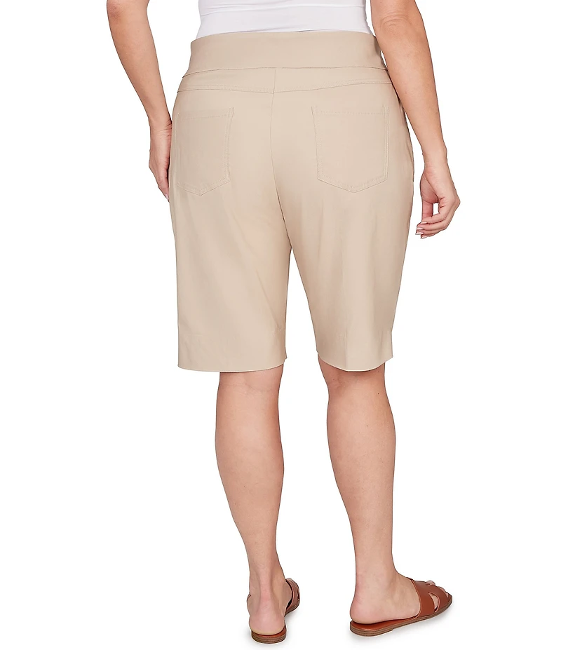 Ruby Rd. Plus Size Silky Tech Bermuda Pull-On Shorts